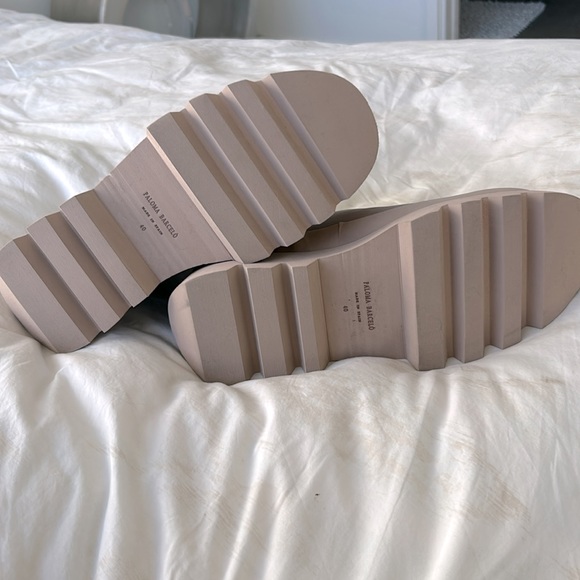 Paloma Barcelona platform ankle boot Size 40 NWOT in Pinky off white/Pinky Beige - Picture 3 of 9